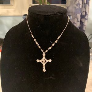 Silver cross necklace
